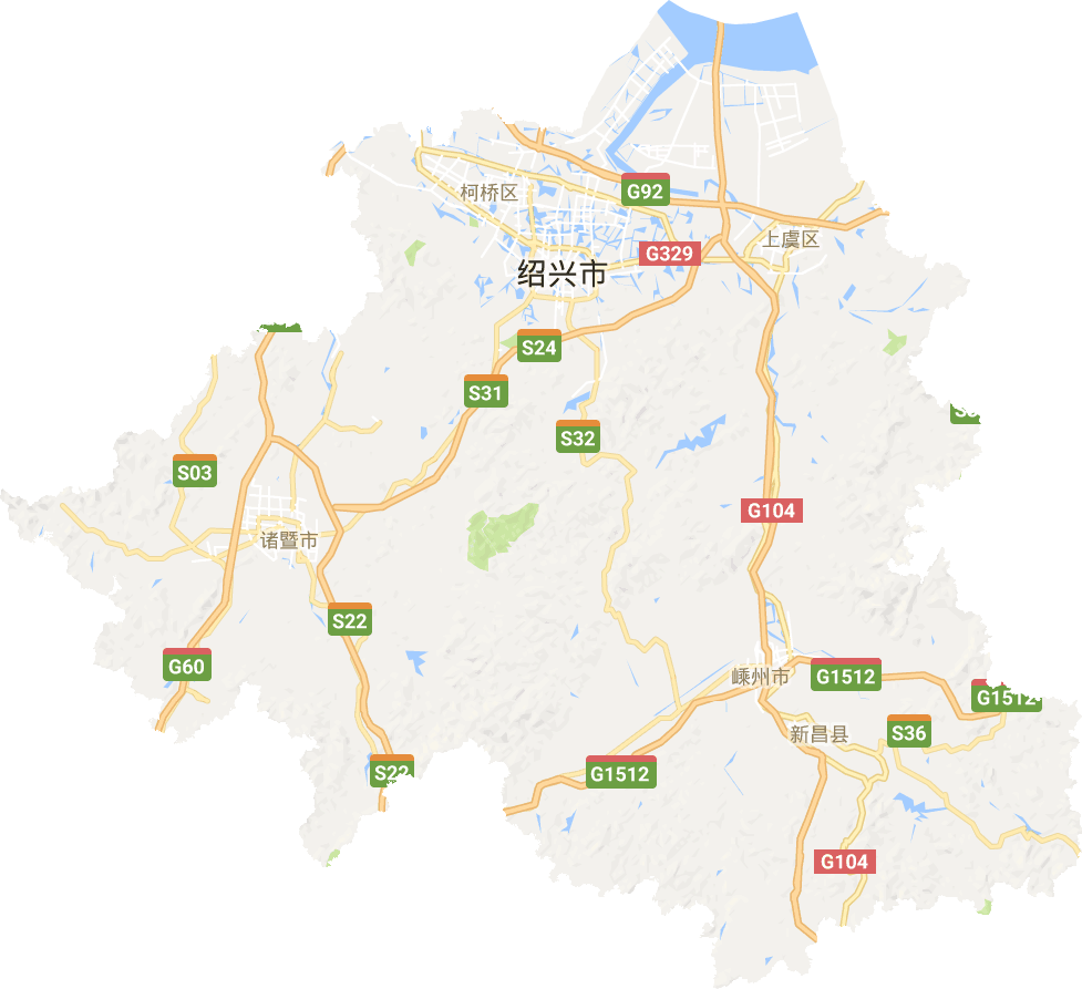 紹興市電子地圖
