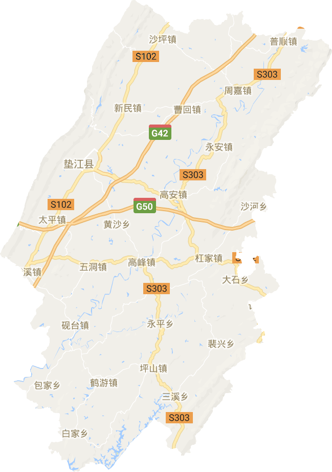 墊江縣電子地圖