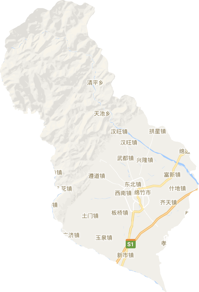 綿竹市電子地圖