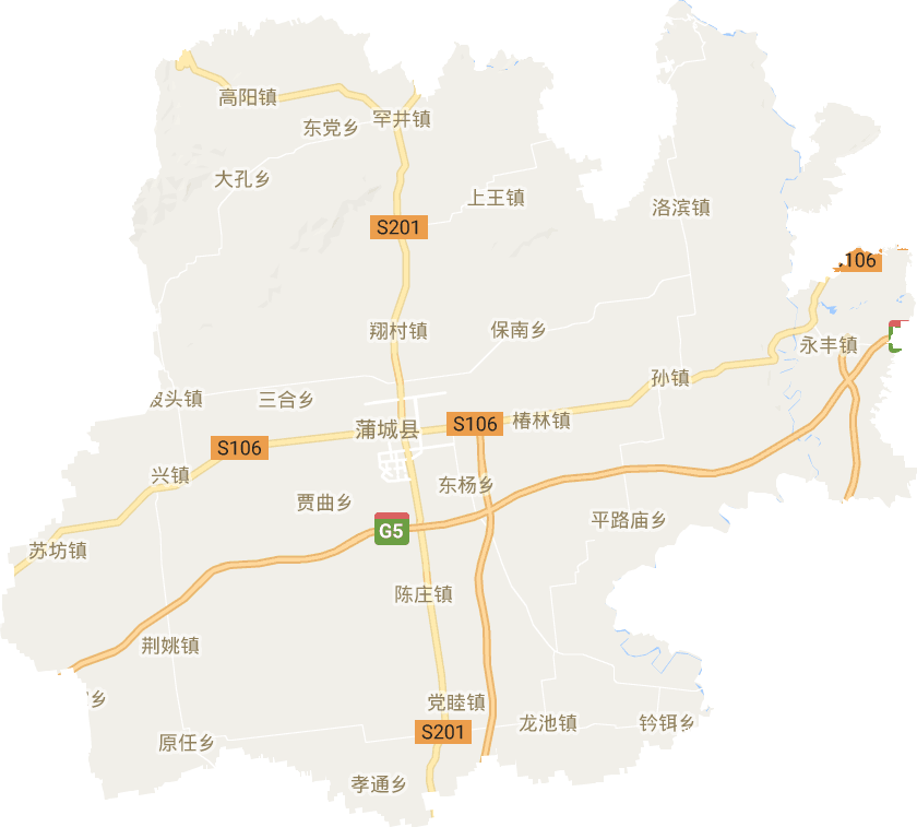 蒲城縣電子地圖
