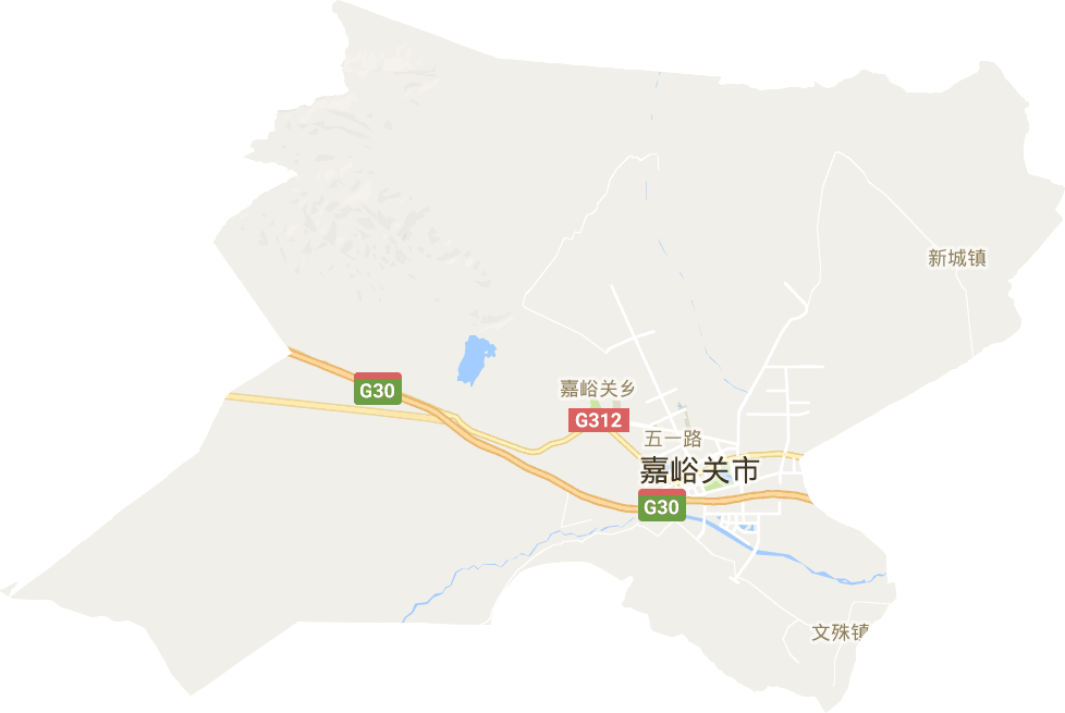 嘉峪關市電子地圖
