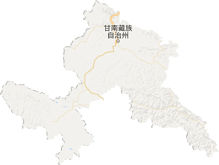 甘南藏族自治州電子地圖