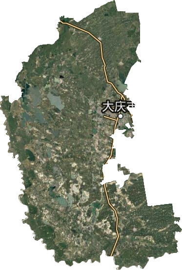 大慶市衛星圖