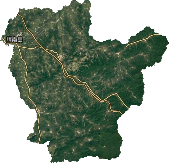 輝南縣衛星圖