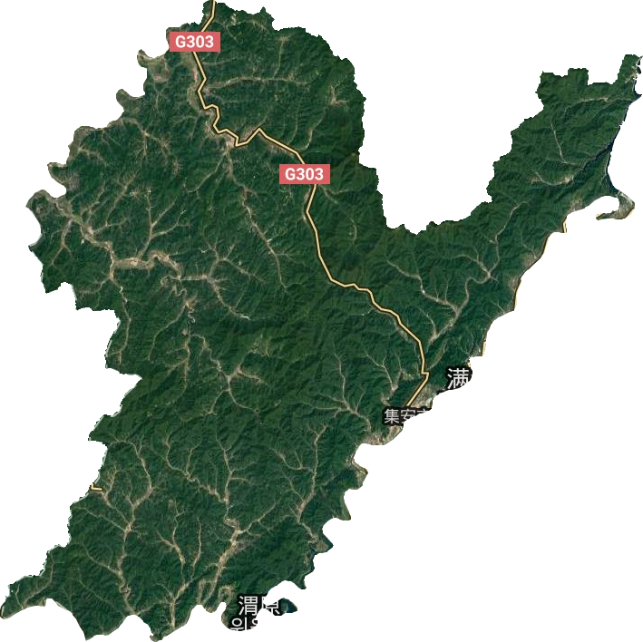 集安市衛星圖