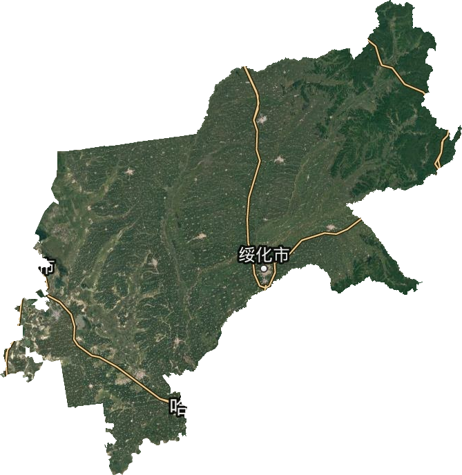 綏化市衛(wèi)星圖