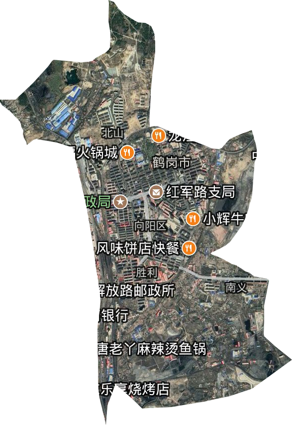 向陽區衛星圖