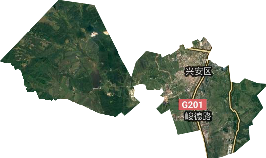 興安區衛星圖
