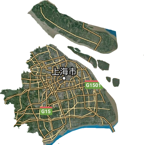 上海城區衛星圖