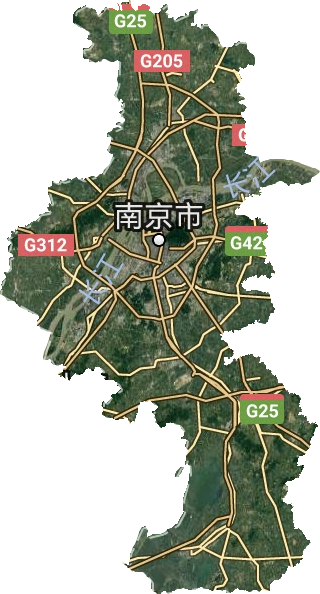 南京市衛星圖