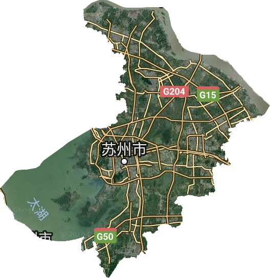 蘇州市衛(wèi)星圖
