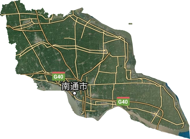 南通市衛(wèi)星圖