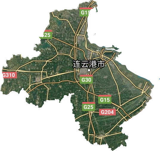 連云港市衛(wèi)星圖