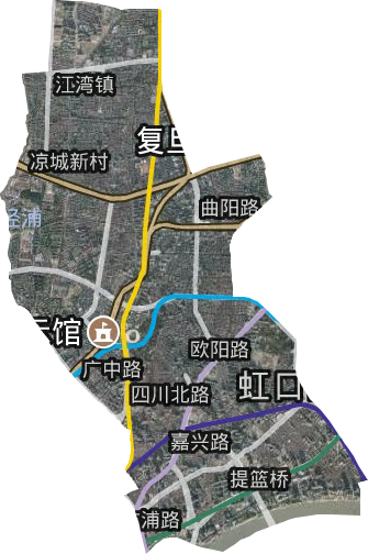 虹口區(qū)衛(wèi)星圖