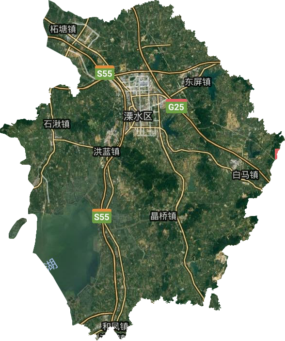 溧水區衛星圖