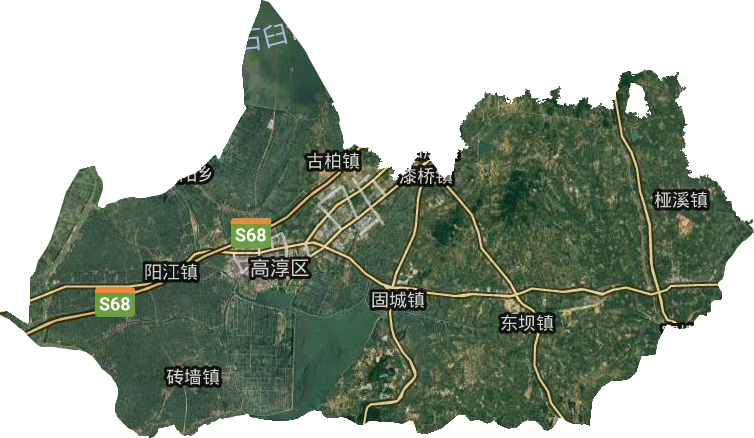 高淳區(qū)衛(wèi)星圖