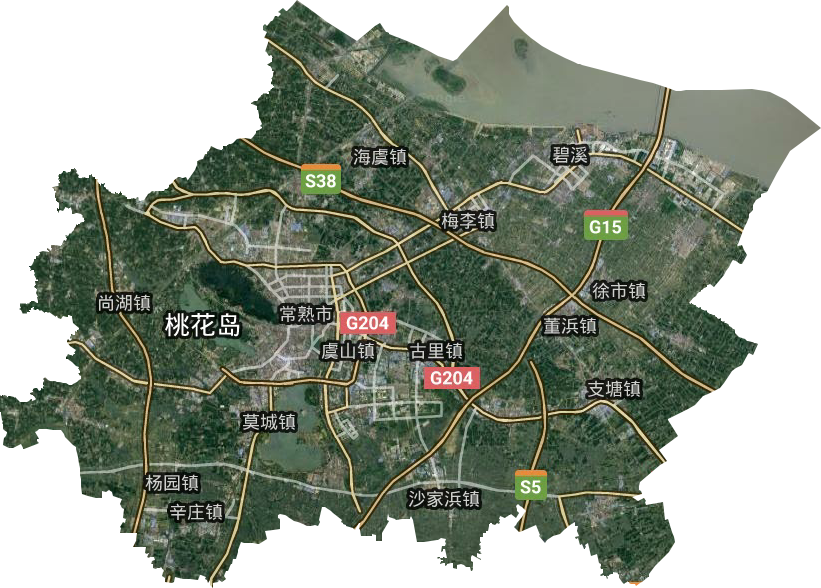常熟市衛(wèi)星圖