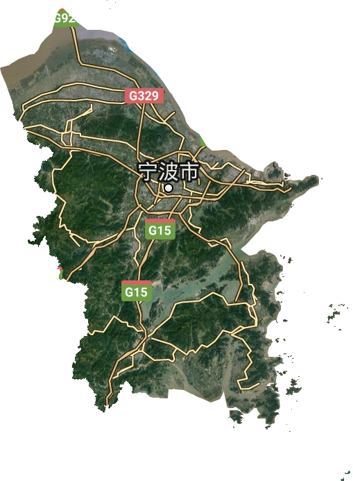 寧波市衛星圖