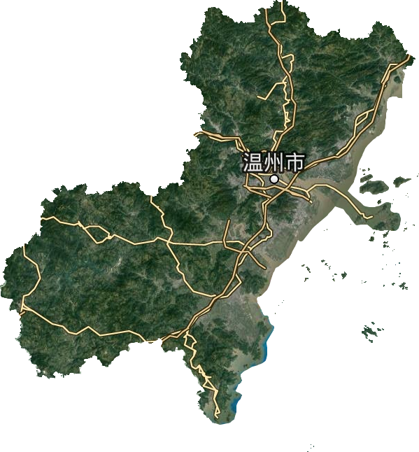 溫州市衛星圖