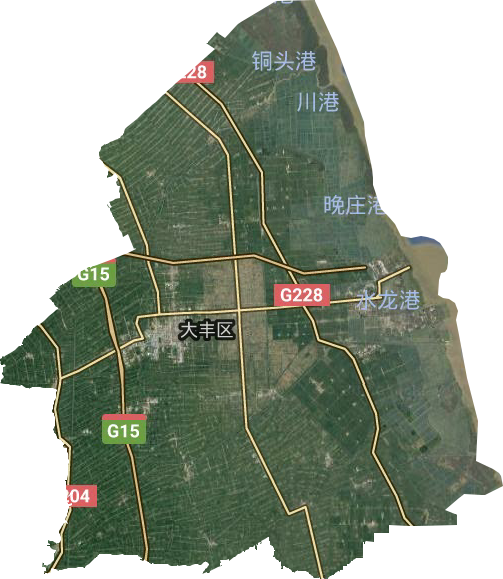 大豐區衛星圖