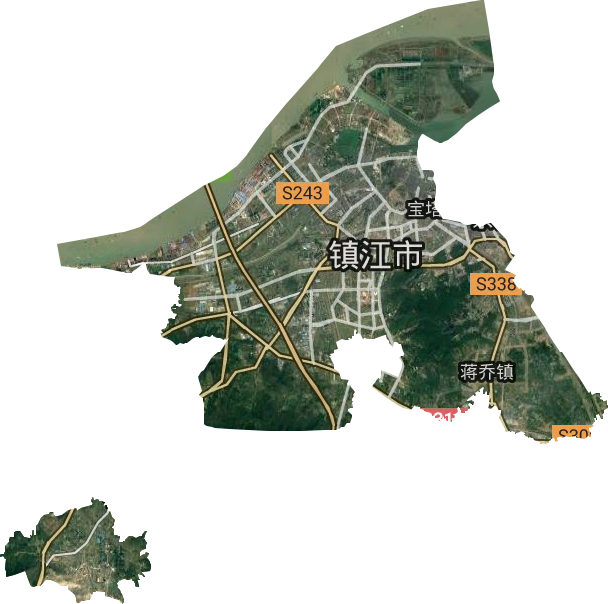 潤州區衛星圖