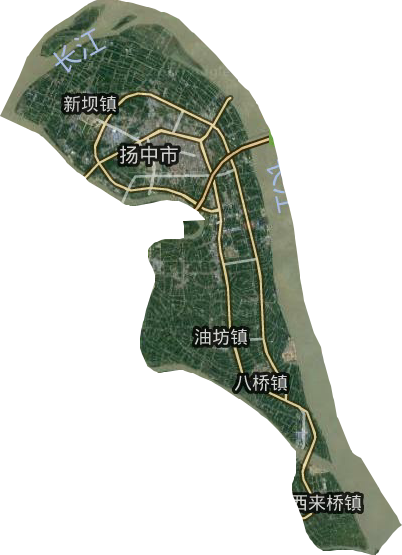 揚中市衛星圖