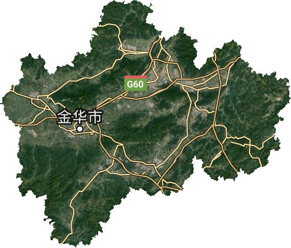 金華市衛星圖