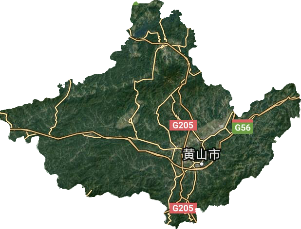 黃山市衛(wèi)星圖