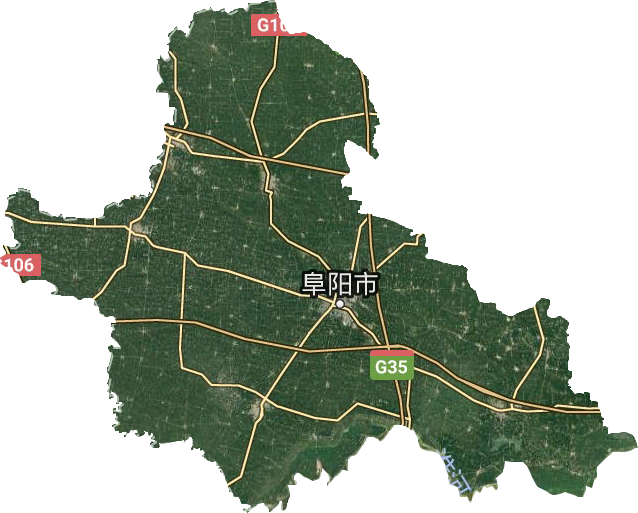 阜陽市衛星圖
