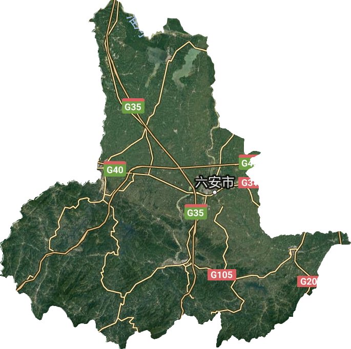 六安市衛(wèi)星圖