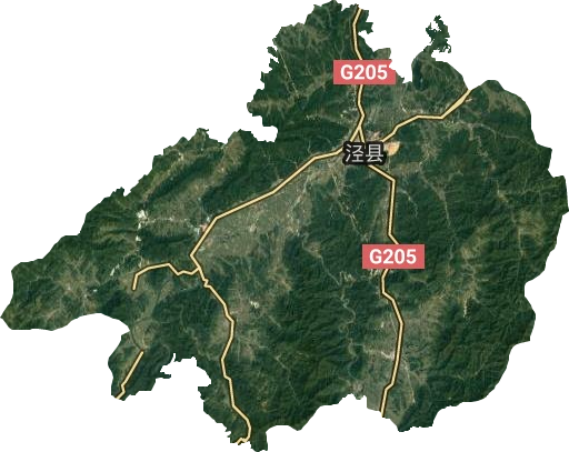 涇縣衛(wèi)星圖
