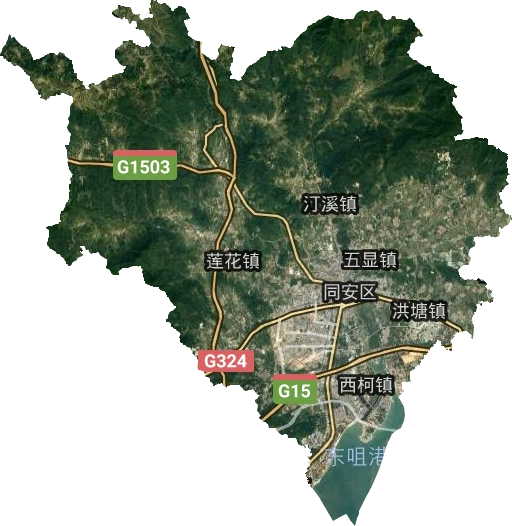 同安區衛星圖
