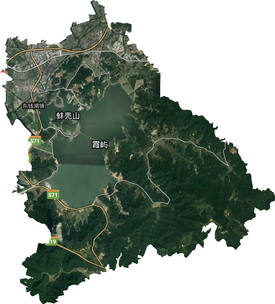 東錢湖鎮(zhèn)衛(wèi)星圖