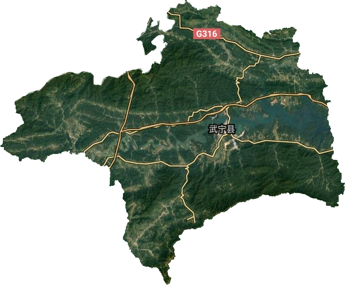 武寧縣衛(wèi)星圖