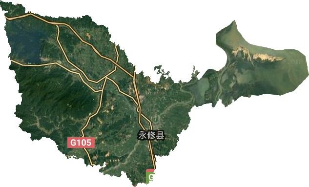 永修縣衛星圖