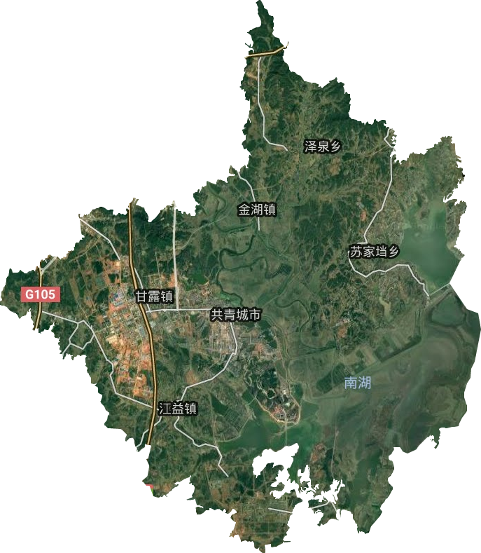共青城市衛星圖