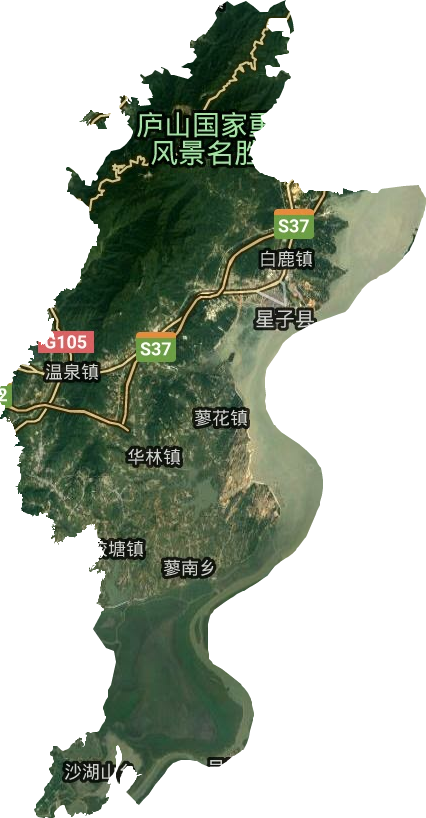 廬山市衛星圖