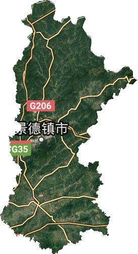 景德鎮市衛星圖