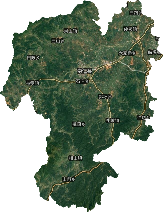 崇仁縣衛(wèi)星圖