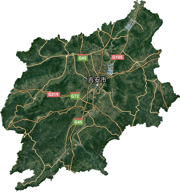 吉安市衛星圖