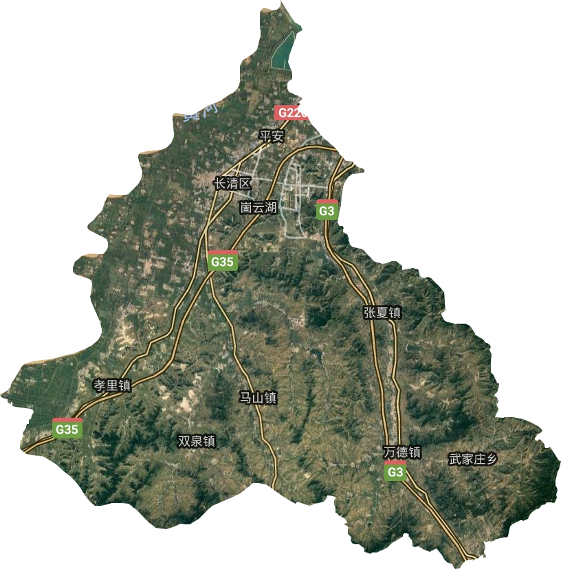 長清區衛星圖