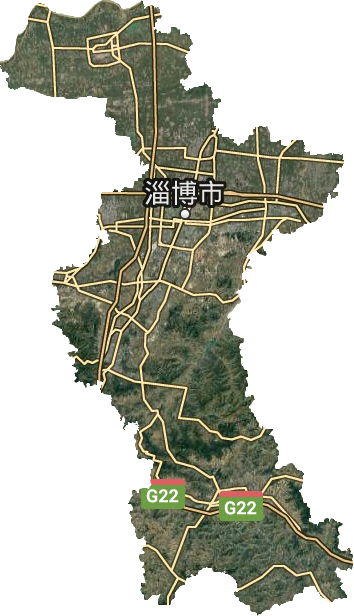 淄博市衛(wèi)星圖