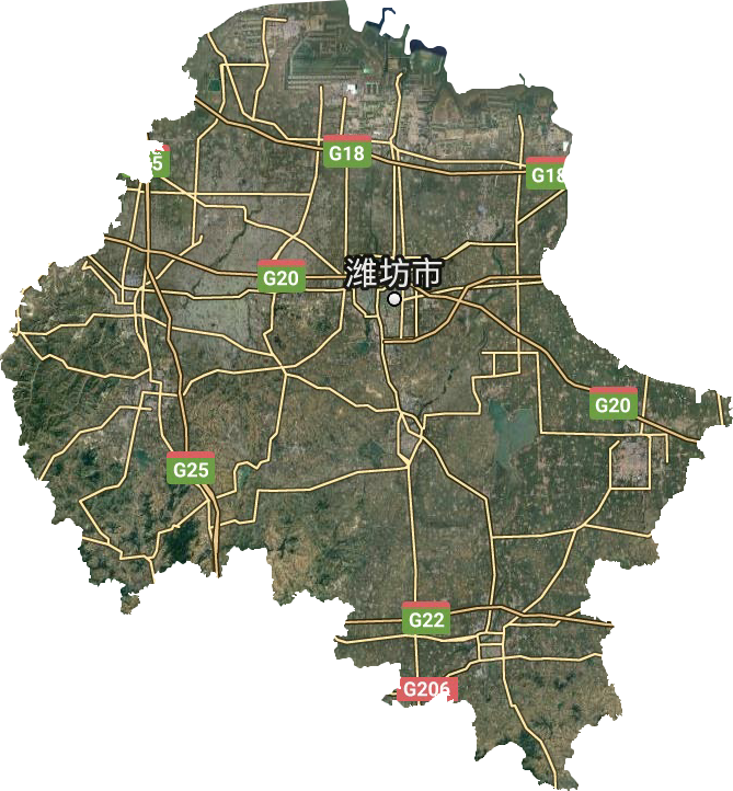 濰坊市衛(wèi)星圖
