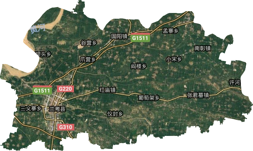 蘭考縣衛(wèi)星圖