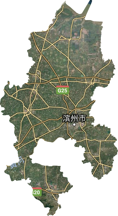 濱州市衛星圖
