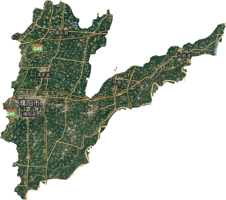 濮陽(yáng)市衛(wèi)星圖