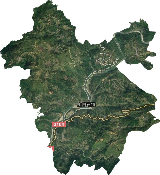 上白石鎮(zhèn)衛(wèi)星圖