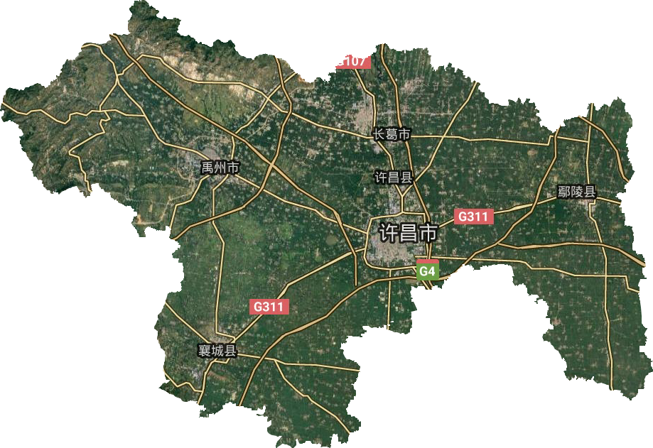 許昌市衛星圖