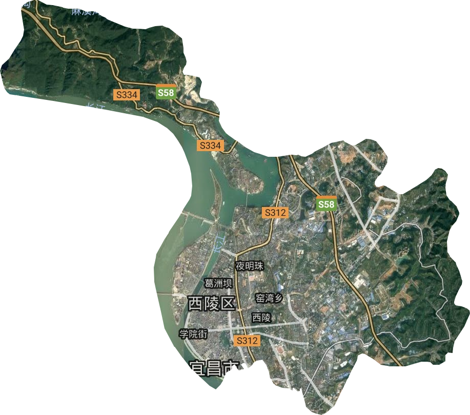西陵區衛星圖