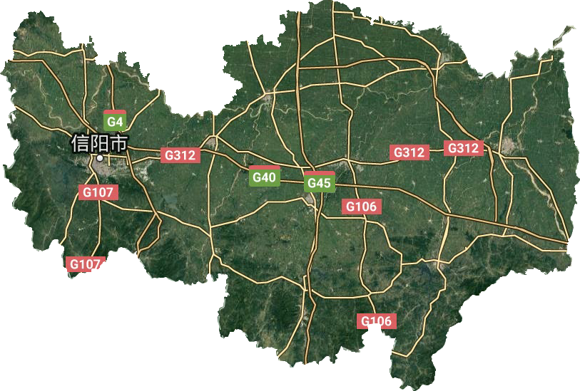 信陽(yáng)市衛(wèi)星圖